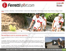 Tablet Screenshot of ferrettisport.com